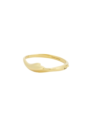 Jenny Bird Portia Bangle in Metallic Gold.