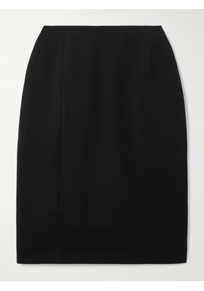 Balenciaga - Hourglass Grain De Poudre Wool Midi Skirt - Black - FR 36,FR 38,FR 40
