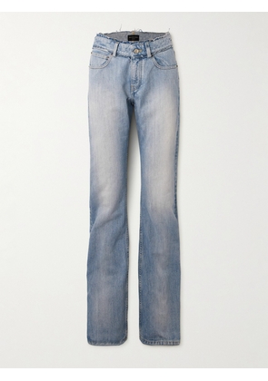 Balenciaga - Frayed Low-rise Straight-leg Jeans - Blue - S,M,L