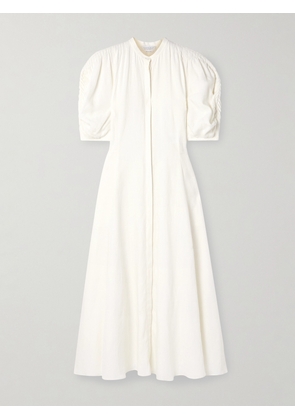 Gabriela Hearst - Arabella Pintucked Linen Maxi Dress - White - IT36,IT38,IT40,IT42,IT44,IT46,IT48