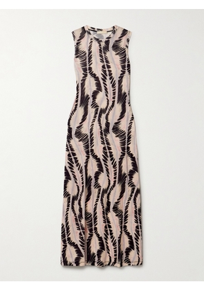 Ulla Johnson - Orla Printed Lyocell-jersey Midi Dress - Neutrals - x small,small,medium,large,x large