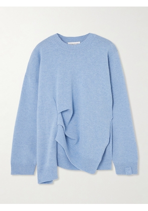 Victoria Beckham - Gathered Wool Sweater - Blue - x small,small,medium,large,x large