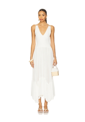 Free People x REVOLVE Fun In The Sun Maxi Dress in White. Size L. Also in S, M, XL.