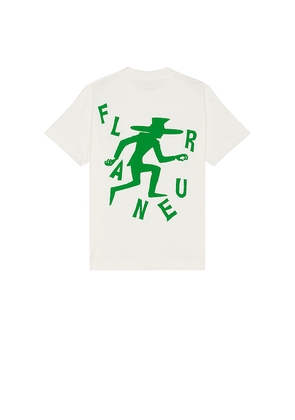 FLANEUR Wander T-Shirt in White. Size M. Also in S.