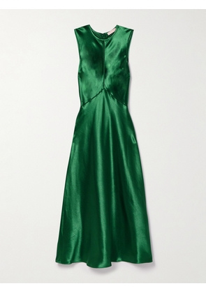 Ulla Johnson - Lisbet Satin Midi Dress - Green - US0,US2,US4,US6,US8,US10,US12,US14