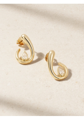SHAY - 18-karat Gold Diamond Earrings - One size