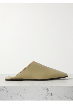 Loro Piana - Alba Leather Slippers - Green - IT36,IT36.5,IT37,IT37.5,IT38,IT38.5,IT39,IT39.5,IT40,IT40.5,IT41