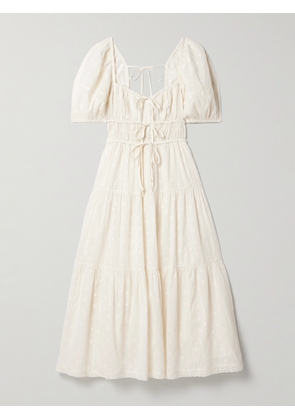 Ulla Johnson - Palma Crochet-trimmed Fil Coupé Cotton-voile Midi Dress - Ivory - US00,US0,US2,US4,US6,US8,US10,US12,US14,US16