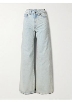 KHAITE - Dane High-rise Wide-leg Jeans - Blue - 24,25,26,27,28,29,30,31,32