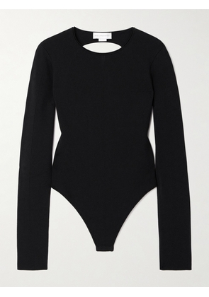 Stella McCartney - Open-back Knitted Bodysuit - Black - x small,small,medium,large