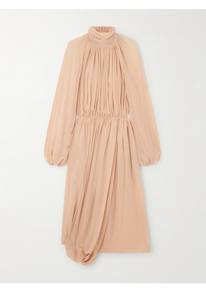 Stella McCartney - Open-back Silk-crepon Midi Dress - Pink - IT36,IT38,IT40,IT42,IT44,IT46,IT48,IT50