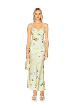 For Love & Lemons Huda Maxi Dress in Yellow. Size M. Also in XS.