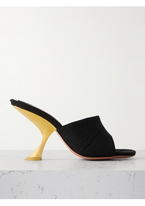 Amina Muaddi - Taylor Cotton Mules - Black - IT36,IT36.5,IT37,IT37.5,IT38,IT38.5,IT39,IT39.5,IT40,IT40.5,IT41,IT41.5,IT42