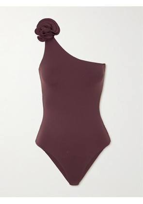 Magda Butrym - Embellished One-shoulder Swimsuit - Brown - FR 32,FR 34,FR 36,FR 38,FR 40,FR 42