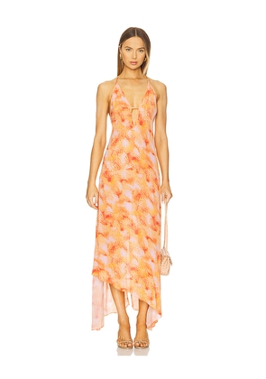 IRO Idila Maxi Dress in Orange. Size 40/8. Also in 42/10.