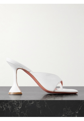 Amina Muaddi - Shiona Leather Mules - White - IT36,IT36.5,IT37,IT37.5,IT38,IT38.5,IT39,IT39.5,IT40,IT40.5,IT41,IT41.5,IT42