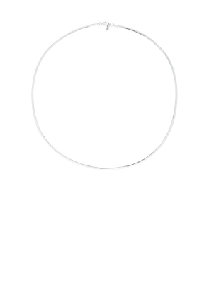 Jenny Bird Zeina Slim Chain in Metallic Silver.