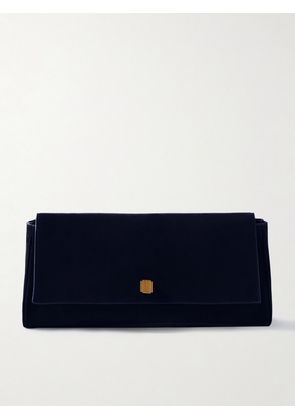 KHAITE - Audrey Suede Clutch - Blue - One size