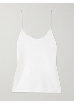 Alaïa - Embellished Knitted Camisole - White - FR 34,FR 36,FR 38,FR 40,FR 42,FR 44,FR 46