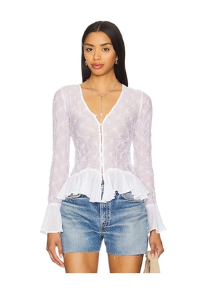 Free People Elias Smocked Blouse in Ivory. Size S. Also in XS.