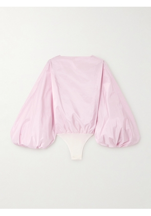 Alaïa - Open-back Silk-taffeta Bodysuit - Pink - FR 34,FR 36,FR 38,FR 40,FR 42,FR 44