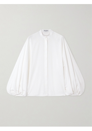 Alaïa - Cotton-poplin Blouse - White - FR 34,FR 36,FR 38,FR 40,FR 42,FR 44,FR 46