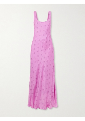 ALIX OF BOHEMIA - Adele Printed Silk Midi Dress - Pink - x small,small,medium,large,x large