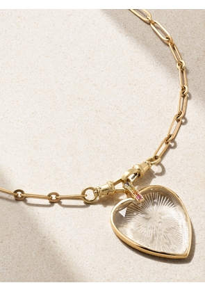 Pascale Monvoisin - Gabin N°2 9-karat Gold, Crystal And Sapphire Necklace - One size