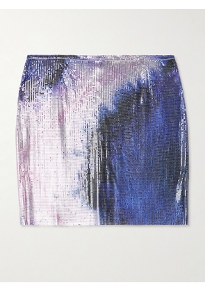 RABANNE - Dégradé Chainmail Mini Skirt - Blue - FR 34,FR 36,FR 38,FR 40,FR 42