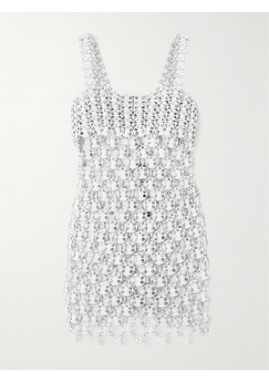 RABANNE - Chainmail Mini Dress - Silver - FR 36,FR 38