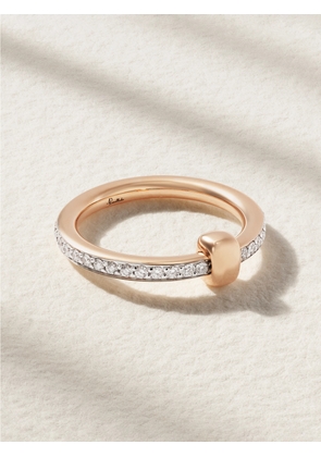 Pomellato - Together Rhodium-plated 18-karat White Gold Diamond Ring - 52,54,56
