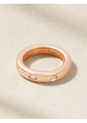 Pomellato - Iconica Extra Slim 18-karat Rose Gold Diamond Ring - 52,54,56