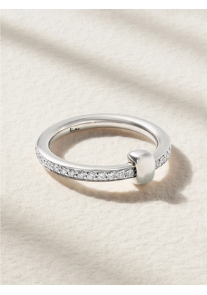 Pomellato - Together 18-karat Rose Gold, Rhodium-plated And Diamond Ring - Silver - 52,54,56