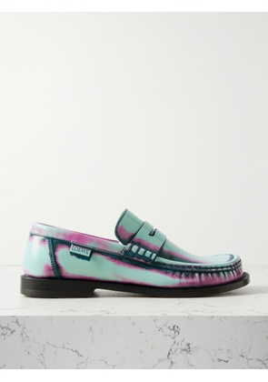 LOEWE - Campo Printed Leather Loafers - Green - IT36,IT37,IT38,IT39,IT40,IT41