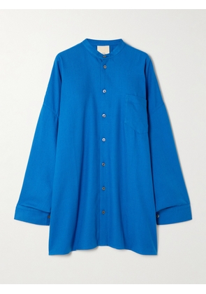 Marrakshi Life - Oversized Cotton-blend Shirt - Blue - M,S,XXS,XS