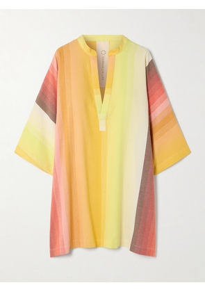 Marrakshi Life - Striped Cotton Tunic - Yellow - XXS,M,XS,S