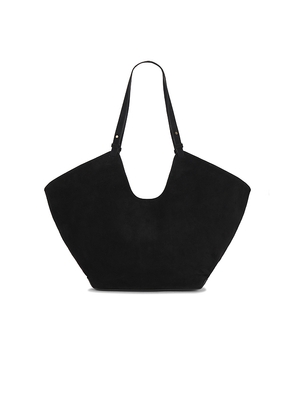 Flattered Dahlia Tote Bag in Black.