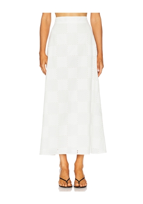 Ivy Oak Samantha Maxi Skirt in White. Size 34. Also in 36.