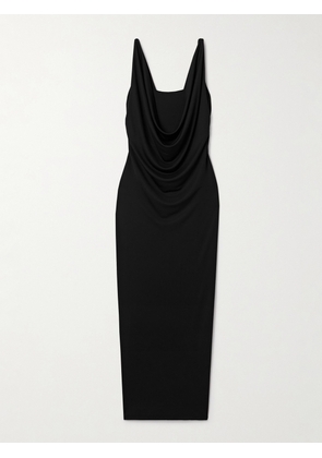 KALLMEYER - Odessa Draped Stretch-jersey Midi Dress - Black - x small,small,medium,large
