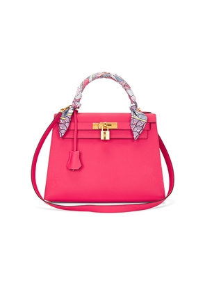 FWRD Renew Hermes Epsom Kelly 28 Handbag in Fuchsia.