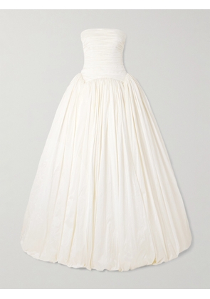 Danielle Frankel - Drew Strapless Taffeta Gown - Ivory - US0,US2,US4,US6,US8