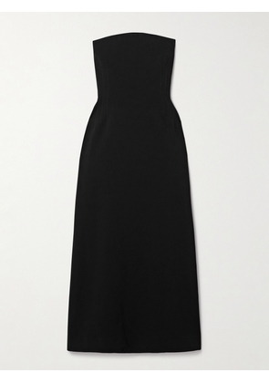 KALLMEYER - Blaise Strapless Crepe Midi Dress - Black - US0,US2,US4,US6,US8