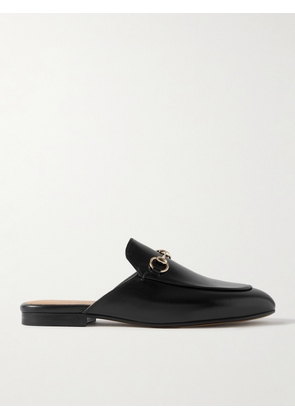 Gucci - Princetown Horsebit-detailed Leather Slippers - Black - IT34,IT34.5,IT35,IT35.5,IT36,IT36.5,IT37,IT37.5,IT38,IT38.5,IT39,IT39.5,IT40,IT40.5,IT41,IT41.5,IT42