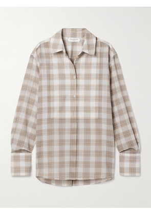 KALLMEYER - Chloé Checked Voile Shirt - Brown - x small,small,medium,large
