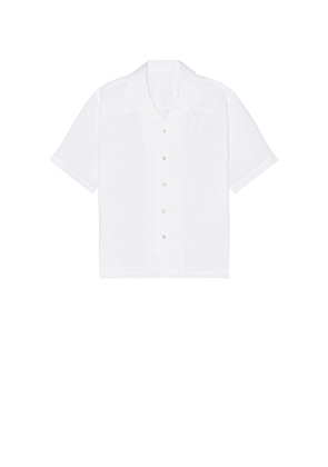 Helmut Lang Boxy Short Sleeve Shirt in White. Size L. Also in S, M.