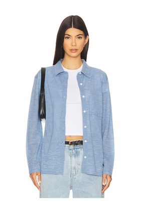 Guest In Residence Showtime Shirt in Blue. Size L. Also in S, XS, M, XL.