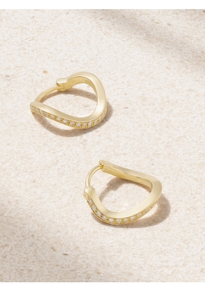 Sophie Bille Brahe - Daisy Ocean 18-karat Recycled Gold Diamond Hoop Earrings - One size