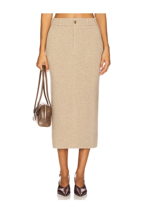 Guest In Residence Tailored Skirt in Taupe. Size L. Also in M, XL.