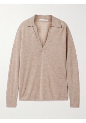 Maria McManus - Oversized Cashmere Polo Top - Gray - x small,small,medium,large