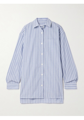 Maria McManus - Oversized Striped Organic Cotton Shirt - Blue - x small,small,medium,large